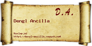 Dengl Ancilla névjegykártya